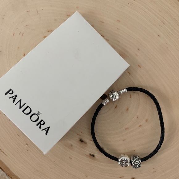 Pandora Black Clasp 925 Charm Bracelet 7.5" - Picture 9 of 9